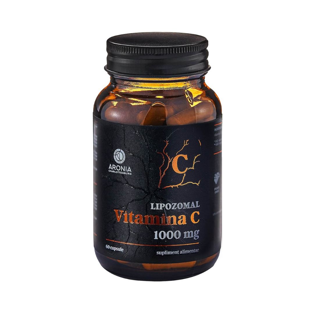 Vitamina C liposomală 1000 mg 60 capsule Aronia