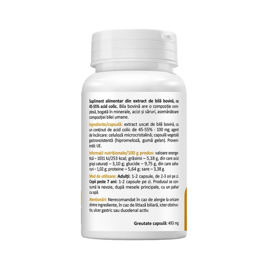 20 كبسولة من عصارة الصفراء البقرية من زينيث، 100 ملغ