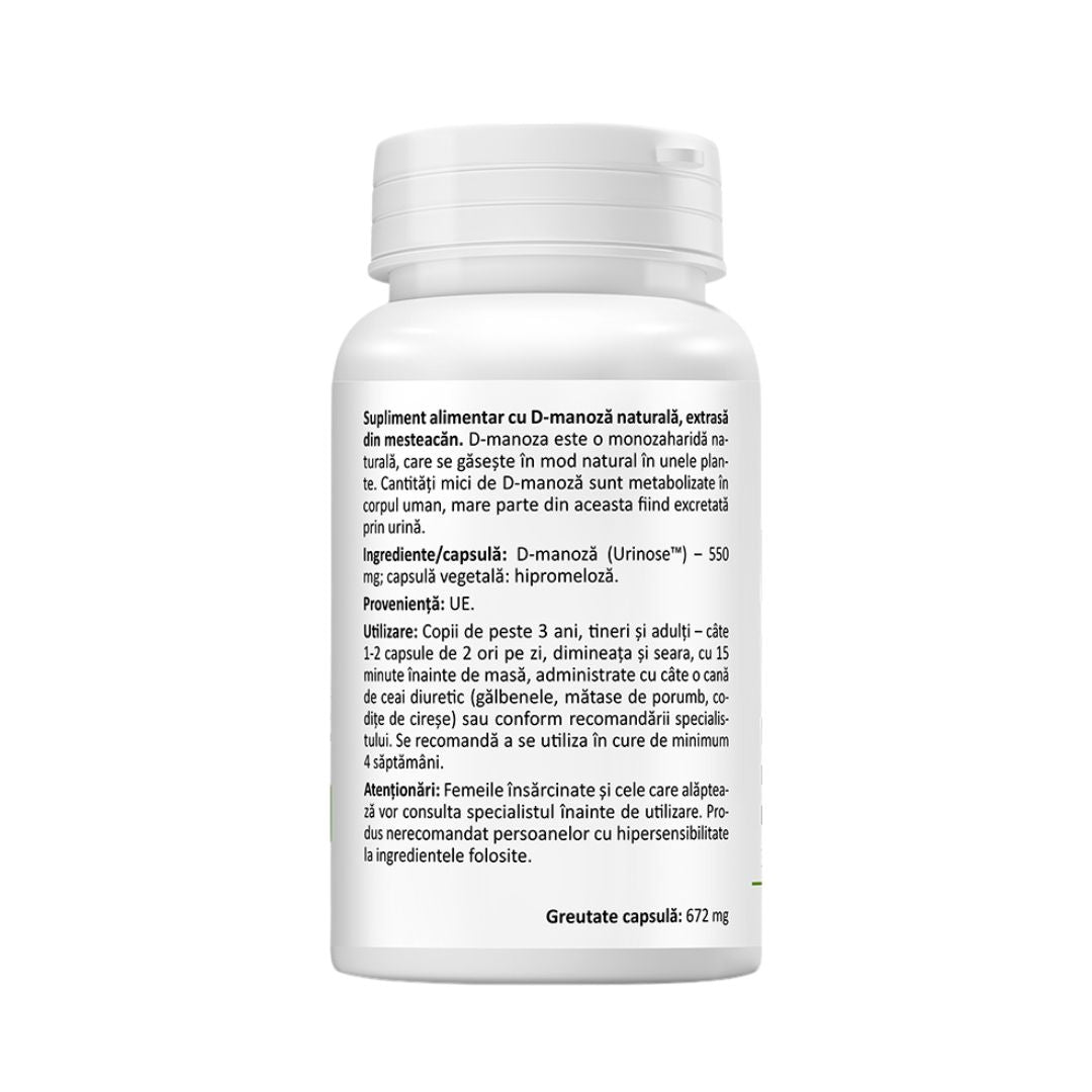 D-Manoză 550 mg 30 capsule Zenyth