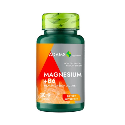 Magneziu + B6 30 capsule Adams Vision 
