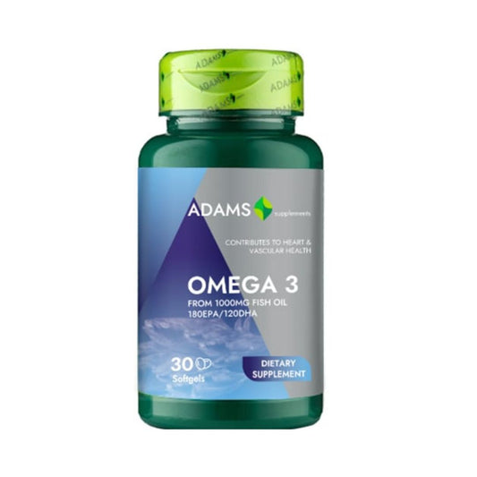 Omega 3 1000 mg, 30 capsule Adams Vision