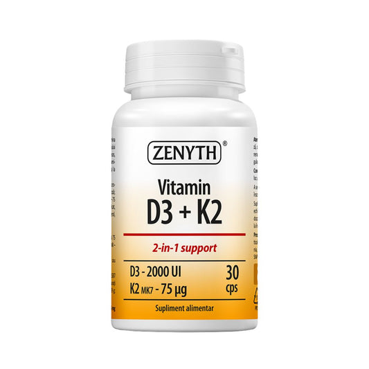 Vitamin D3 2000 UI + K2 30 caps Zenyth