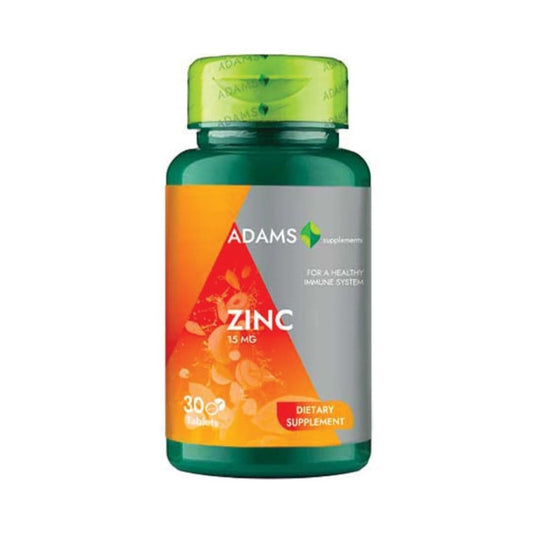 Zinc 15 mg, 30 capsule Adams Vision 